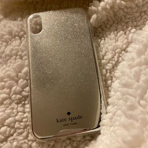 Silver glitter iPhone XR case!